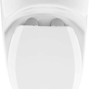 Well Made Forever SM-1T803 One Piece Toilet, Glossy White 25 6