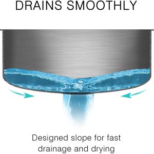 Undermount Kitchen Sink Single Deep Bowl 18 Gauge T304 Stainless Steel 27 inch Wet Bar Sink with Protector Grid, 27" x 18" x 9" 20 7