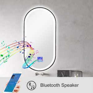 Smart LED Mirror Aluminum Frame Anti-fog Wall Modern 8 5