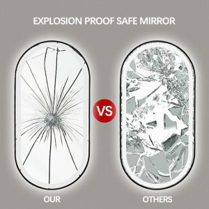 Smart LED Mirror Aluminum Frame Anti-fog Wall Modern 9 6