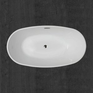 59'' Bathtub, Brushed Nickel Drainer 13 4