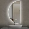 Half Moon Led Bathroom Mirror Ecolife