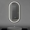 Oval Modern LED Mirror for Small Vanity