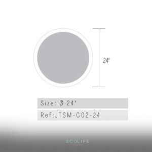 JTSM C02 24 Bathroom Round led mirrors Ecolife Bluetooth 1