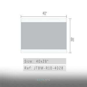 Rectangle Wide Led Bathroom Mirror For Double Vanity Ecolife 4