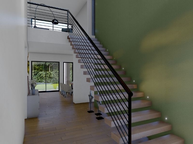 homes Ecolife Interior design Saircases led 3